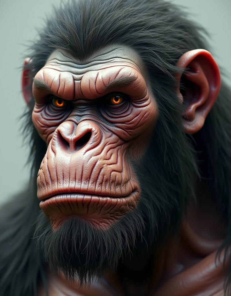 Planet of the Apes type boyfriends Frontal view
