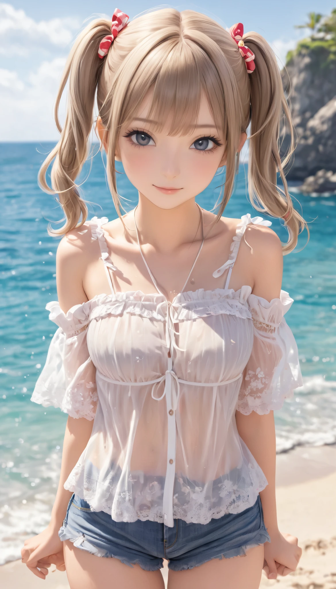 ((sfw: 1.4)), ((sfw, detailed face, micro bikini, beach, Bony Body, 1 girl)), Ultra High Resolution, (Real: 1.4), RAW Photo, Best Quality, (Photorealistic), Focus, Soft Light, ((15 years old)), ((Japanese)), (((Young Face))), (Surface), (Depth of field), Masterpiece, (Photoreal), Woman, Bangs, ((1 girl))