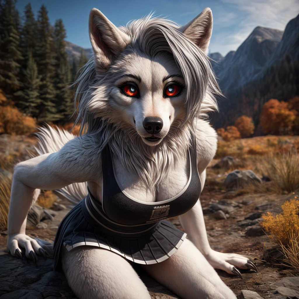 (score_9, score_8_up, score_7_up, score_6_up, score_5_up, score_4_up) BREAK (furry, source_furry, furry art, uploaded on e621) BREAK white wolf exploring the forest, white wolf, barcode tattoo on the crotch, barcode tattoo on the chest, barcode tattoo on the arms, futa, futanari, adult, nude, extremely muscular, muscles, thick body, body builder, big breasts, abs, short messy spiky hair, white hair, extremely detailed blue eyes, detailed iris, detailed black nipples, big uncircumcised black penis with foreskin, big black penis, white foreskin, open mouth, detailed black mouth, angry expression, holster, detailed gun, hand holding gun, exploring, looking away, exploring the forest, forest background BREAK masterpiece, detailed, extremely detailed, intricate, intricate details, 3d, 3d model, intricate 3d model, detailed 3d model, 3d modeling, 3d render, 3d rendering, outline, thick outline,