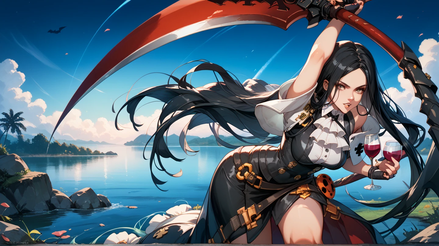 ((Finest quality)),(超A high resolution),(ultra-detailliert),(Meticulous portrayal),((Best CG)),(Finest works of art),Ultra-Precision Art,The art of astounding depiction, (Haihara:1.8),suns:1.5,breezing, (1 Female Pirate:1.5),Female Pirate:1.6,Grinning face,(The tattoo:1.8), (She stands on the deck of a pirate ship:1.6)