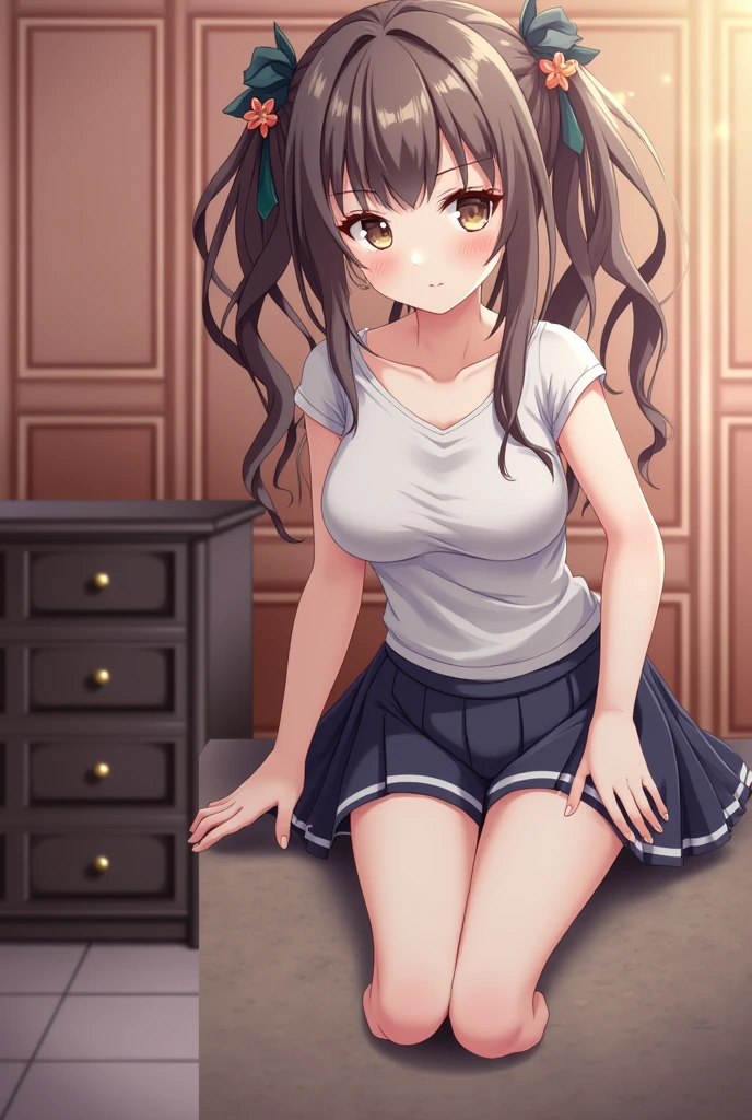 hair dark brown 1;4,buruma,In pain,Torn shirt,{{high quality bra}},I'm scared,Night gymnasium,Sitting on the ground,{{beautiful large and medium size breasts 1:4}}, {{schoolgirl}}, black pleated skirt, top quality, From Below, cute girl, High quality background, slanted eyes, detailed shirt chest wrinkles, {{{high school girl}}}, BREAK, {{beautiful blue eye1:4}}, BREAK, five fingers