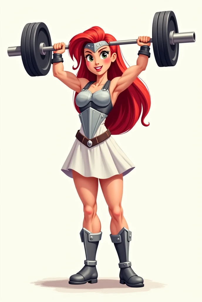 Pony red hair jessie cowgirl crossfit gym