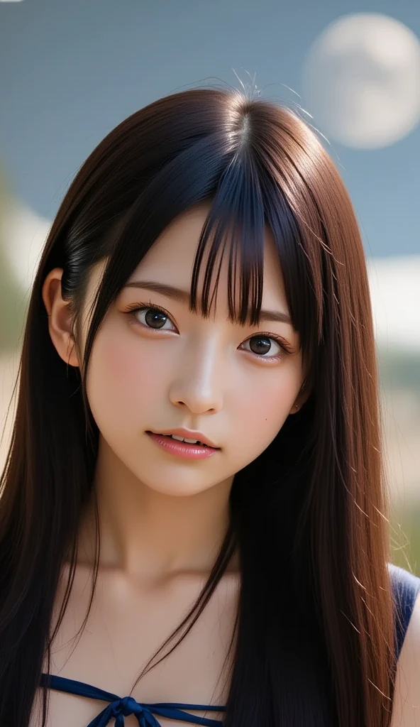 (logo、masterpiece、8k、Tabletop、RAW Photos、wonderful、最high quality、Realistic、Very detailed CG 統合 8k 壁紙、high quality、Very detailed、Narrative poem、Particle Effects、Dynamic Effects、Written boundary depth、Cinematic Light、Lens flare、Ray Tracing)、Fantasy、 (1 Beauty、White kimono、Japanese Clothing、White cherry blossom pattern、White cherry blossom embroidery pattern、Black-haired、Beautiful Face、True Face、Beautiful details in the eyes、Beautiful Skin)、Hair flutters in Wind、Hair bounces、Pink cherry blossom tree、Petals flutter、SakuraFubuki、wonderful景色、Morning Glow、Sun in the background、Wind、god々、teeth、god話、Vast land、