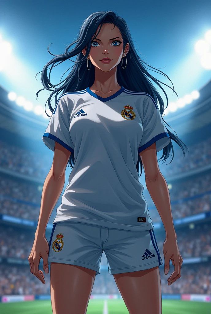 Yamato daughter of kaido from one piece in real Madrid dress - SeaArt AI
