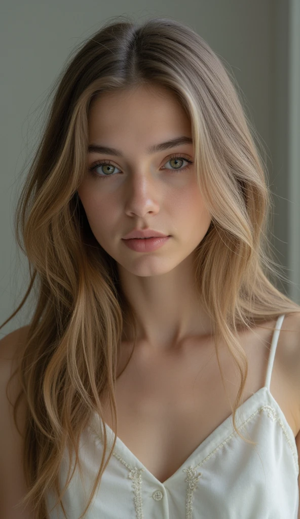 Modelo de cabelo loiro 22 anos, cabelo longo, , splendid,, Rosto realista, Cabelo loiro claro,roupa de com vestido preto