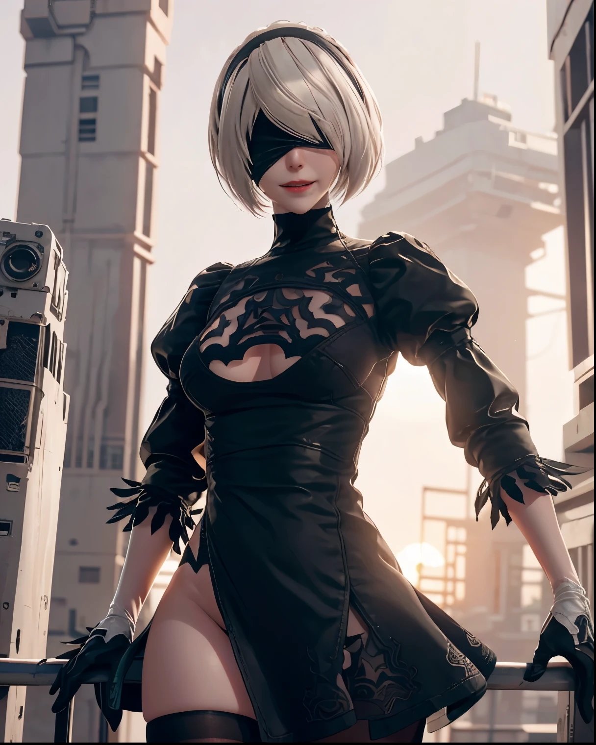 2b nier automata, (Yorha unit no 2 type B), piernas abiertas, encaje, mirando a la camara, sexy, muy sexy, boca abierta, trasero perfecto, Small panty, material transparente, transparente, uneven nipple, (de arriba hacia abajo de abajo hacia arriba: 0.8), sola en una ciudad cyberpunk desierta, ciudad futurista, ciudad desierta, ciudad sin gente, hiper realista, ultra realista, 8k, cinematografico, enfoque de, flequillo, rubor, bodysuit, pechos, Behind, guantes, cabello rojo, auriculares, chaqueta, pechos grandes, cabello largo, mangas largas, mirando al espectador, boca abierta, brillante, ropa brillante, piel ajustada, cielo, solo, muslos, twintails, alice \ (nikke \), (obra maestra: 1.4), (mejor calidad: 1.4), (piel brillante), realista, detalles asombrosos y elaborados, obras maestras, calidad superior, arte oficial, papel tapiz CG Unity 16K altamente detallado, belleza esbelta, Escenas hermosas, rasgos faciales claros, hiperrealista, renderizado de octanaje, UE5, alto detalle, hipercalidad, high resolusion, Art Station Trend, hiperrealismo, surrealismo, HD, 16K, teleobjetivo, Split lighting, cuerpo completo, NSFW, momentos milagrosos de toda una vida, Fantastic visual representations, efectos profesionales,