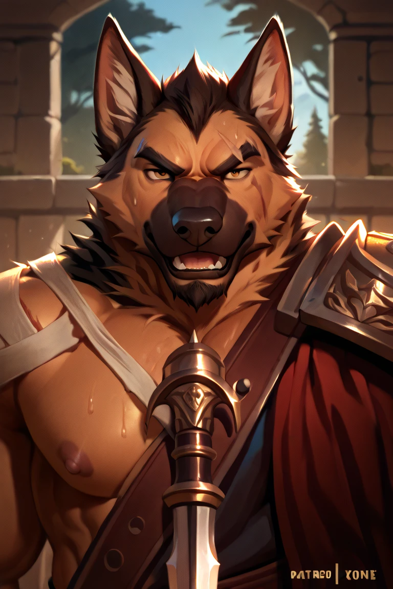 (1 gay furry by fursona,happy, distracted look, black body with red details, anthropomorphic  ), (chunie art style ),chunie art, facial expression and perverted malicious smile,serious look, serious facial expression, above the furry tail,(by chunie),completely naked,huge excited penis huge thick penis excited, lots of , huge very voluminous testicle, very big testicle, erection,dark brown,eyes,detailed eyes, detailed hands, mischievous smile, muscular body, muscular pecs,large muscular pecs,perfect smile,completely naked,Intimidating sexy facial expression,angle viewed frontally focusing on the entire body.(maximum detail,backlit,4k,8k,scenic quality)
