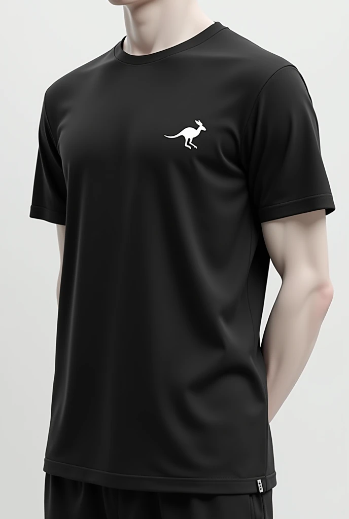 Create a training shirt with an incredibly awesome kangaroo logo, but simple and subtle