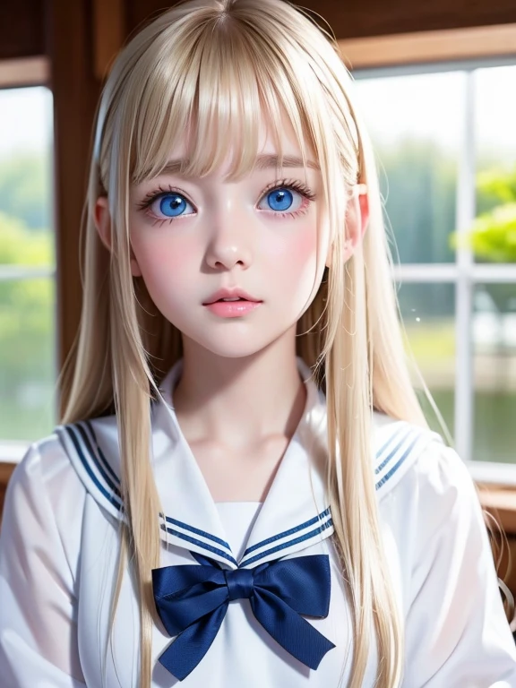 ((sfw: 1.4)), (( detailed face, cute face, detailed face, professional photography)), (Tie, Business Suit), (from back) , ( full body : 1.3), (( Shiny platinum blonde silk hair, beautiful shiny bangs, big clear sky blue eyes, very beautiful bright eye highlights, 1 Girl)), Ultra High Resolution, (Realistic: 1.4), RAW Photo, Best Quality, (Photorealistic Stick), Focus, Soft Light, (()), (( (young face))), (surface), (depth of field), masterpiece, (realistic), woman, bangs, ((1 girl))