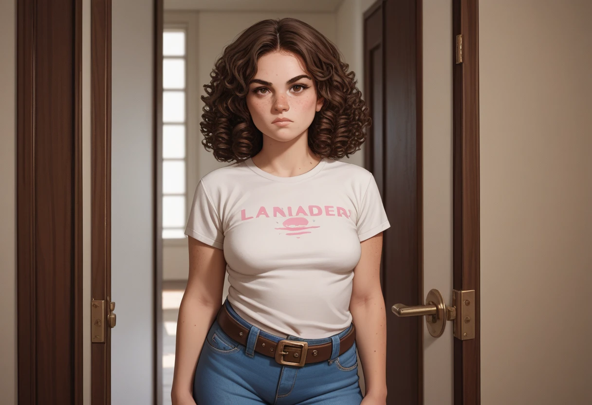 (masterpiece, 1girl, ultra_detail, mature woman, perfect_anatomy, extremely_delicate_body, extremely_delicate_hand), Beautiful girl, beautiful blue eyes, Pulls her panties down to her knees, Intimate pubic haircut, (realistic: 1.3), finely detailed, fine, Rembrandt lighting, (masterpiece: 1.2), (photorealistic: 1.2), (best quality), (detailed skin: 1.3), (intricate details), dramatic, ray tracing, pretty girl, European appearance, Beautiful girl, beautiful blue eyes, 18 years old, cute oval face, short red hair, pale skin, pores on the skin, moles, thin, huge tits, wide hips, in a tight T-shirt, takes off short shorts, exposing her naked pussy, on street, 8k uhd, dslr, soft-lighting, hiquality, film grains, Fujifilm XT3