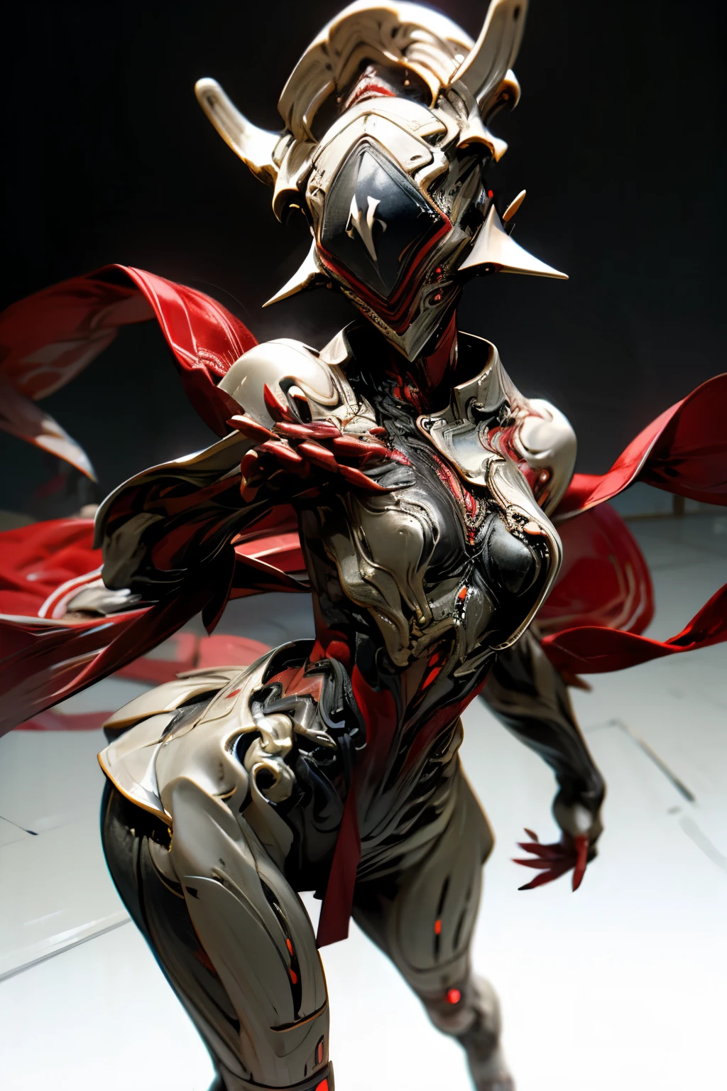 sharp and long red nails,unarmed,