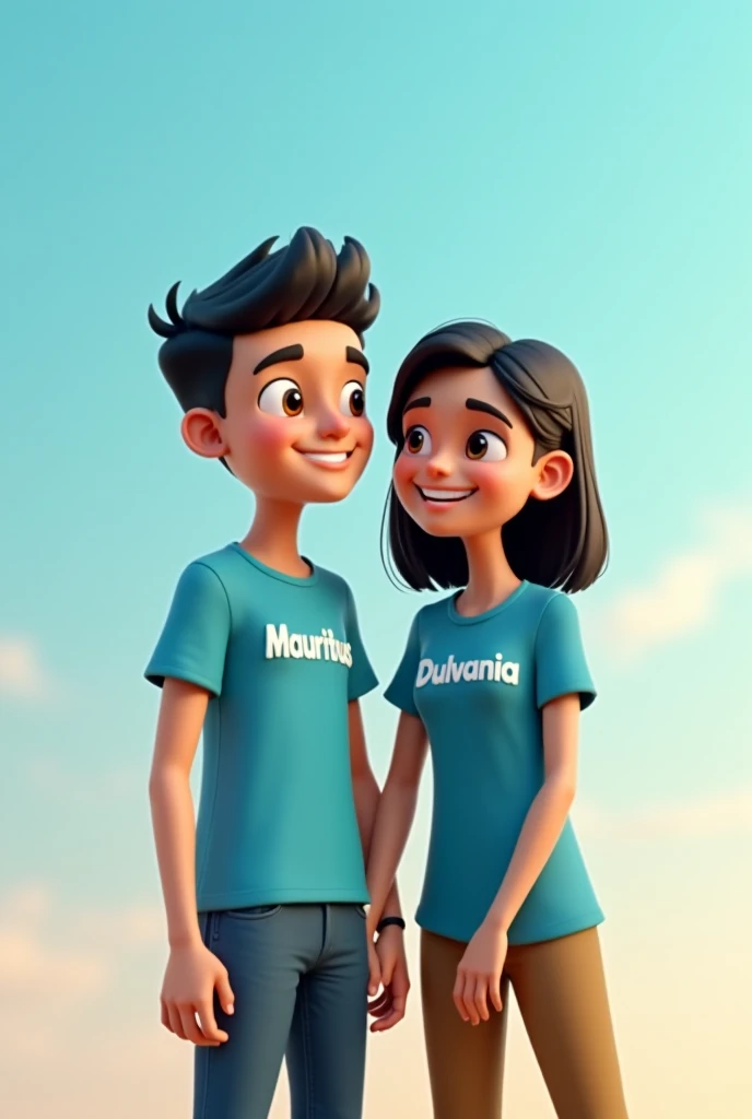 A girl birthday party who's name write on her t-shirt (Aditi) and her father in the party who's name vinod his name write in his t-shirt. Or inki t-shirt par klinka nam bhi likha hai girl ka Aditi or father ka vinod
