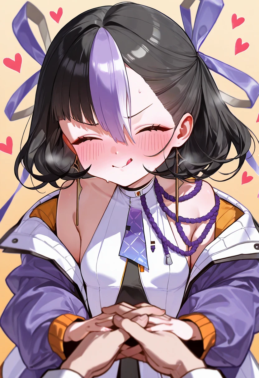 Syuen ( Goddess of Victory Nikke), Blush your cheeks,interlocked fingers,Mojingy , Embarrassing,Kiss face