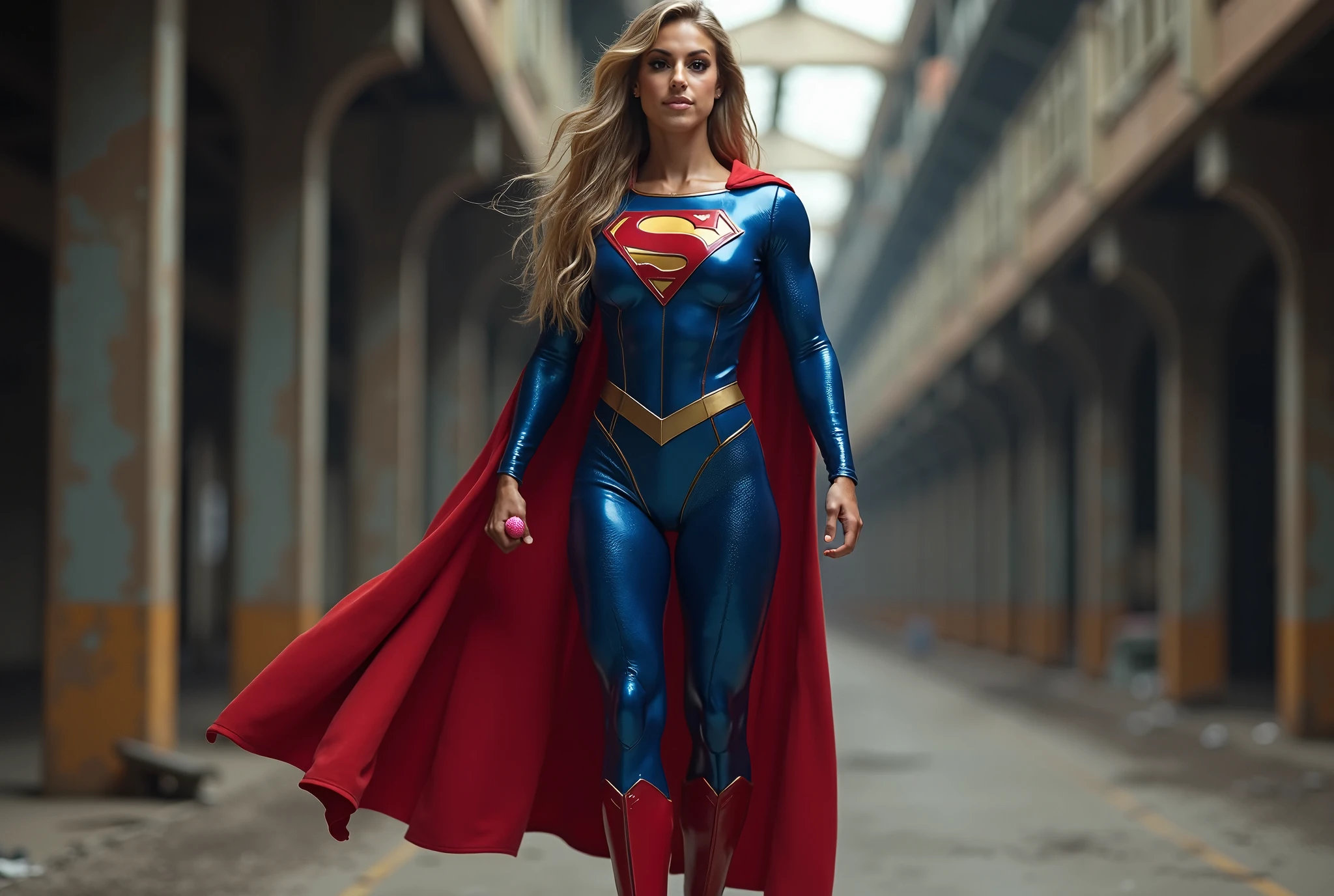 Beautiful beautiful blonde woman Supermodel ((Dressed as a supergirl)),(Best quality, 8k, Masterpiece: 1.3), perfect hands, clear focus: 1.2, perfect body beauty: 1.4, slim abdomen: 1.2, face and skin texture highly detailed, detailed eyes, standing, dynamic pose, she is in an urban city, attractive, highly detailed, 28 years old, innocent face, straight natural blonde hair, blue eyes, high resolution, artwork, best quality, high and intricate details, highly detailed, sharp focus, detailed skin, realistic skin texture, texture, detailed eyes, Professional, 4K, charming smile, shot in canon, 85mm, shallow depth of field, kodak vision color, perfect fit to the body, extremely detailed, photography_\(ultra\), photorealistic, realistic, Post-processing, maximum detail, roughness, Real life, ultra realistic, photorealism, photography, 8k hd, photography,supergirl