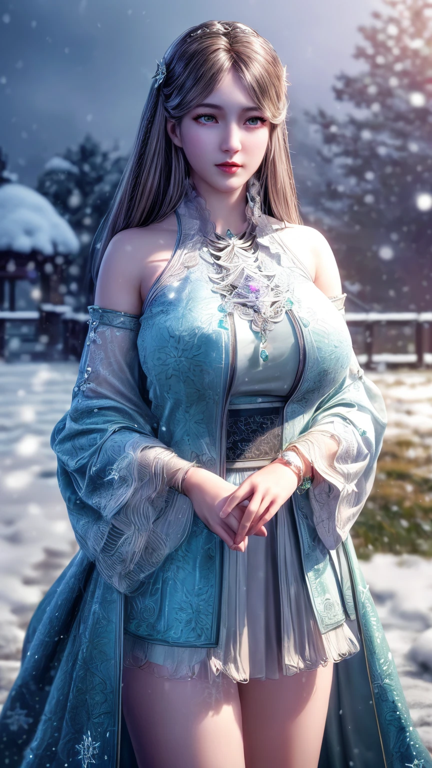 Ultra-realistic 8k CG, flawless, Clean, masterpiece, professional artwork, famous artwork, Cinema lighting, bloom, perfect face, pretty face,balance face proportion,perfect face,((no noice)),perfect balance eyes proportion,perfect lighting at face,perfect lips balance proportion,fantasy, dreamlike, illusory, Science fiction, lace, lace trim, lace-trimmed legwear, luxurious, jewelry, diamond, Kaneko, pearl, gem, 蓝gem, 红gem, emerald, intricate details, Exquisite pattern, charming, Tempting, Tempting, disciple, enchanting, hair accessories, necklace, earrings, bracelet, armband,halo,autumn,
((,1 girl, Throw,best quality, )) , ((((1 girl, alone,outdoor, c cup breasts,,snowflakes, snow, snowing, plum bossom, ))))
undefined, undefined, undefined, undefined, undefined, undefined, undefined, undefined, undefined, undefined, undefined, undefined, undefined, undefined, undefined,