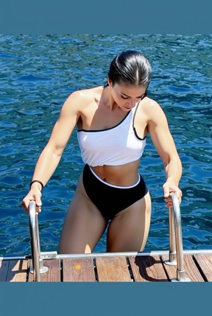 araffe woman in bikini drinking water from a bottle, becomes a curvy physique, Physical sports, Modelo de fitness, supermodelo brasileira, corpo fitness ifbb, adequado, looks like fabiula nascimento, pernas tonificadas, por Rick Estrada, Physical aptitude, Corpo tonificado, posando e flexionando, malika favre, Caroline Gariba, Marisha Becker