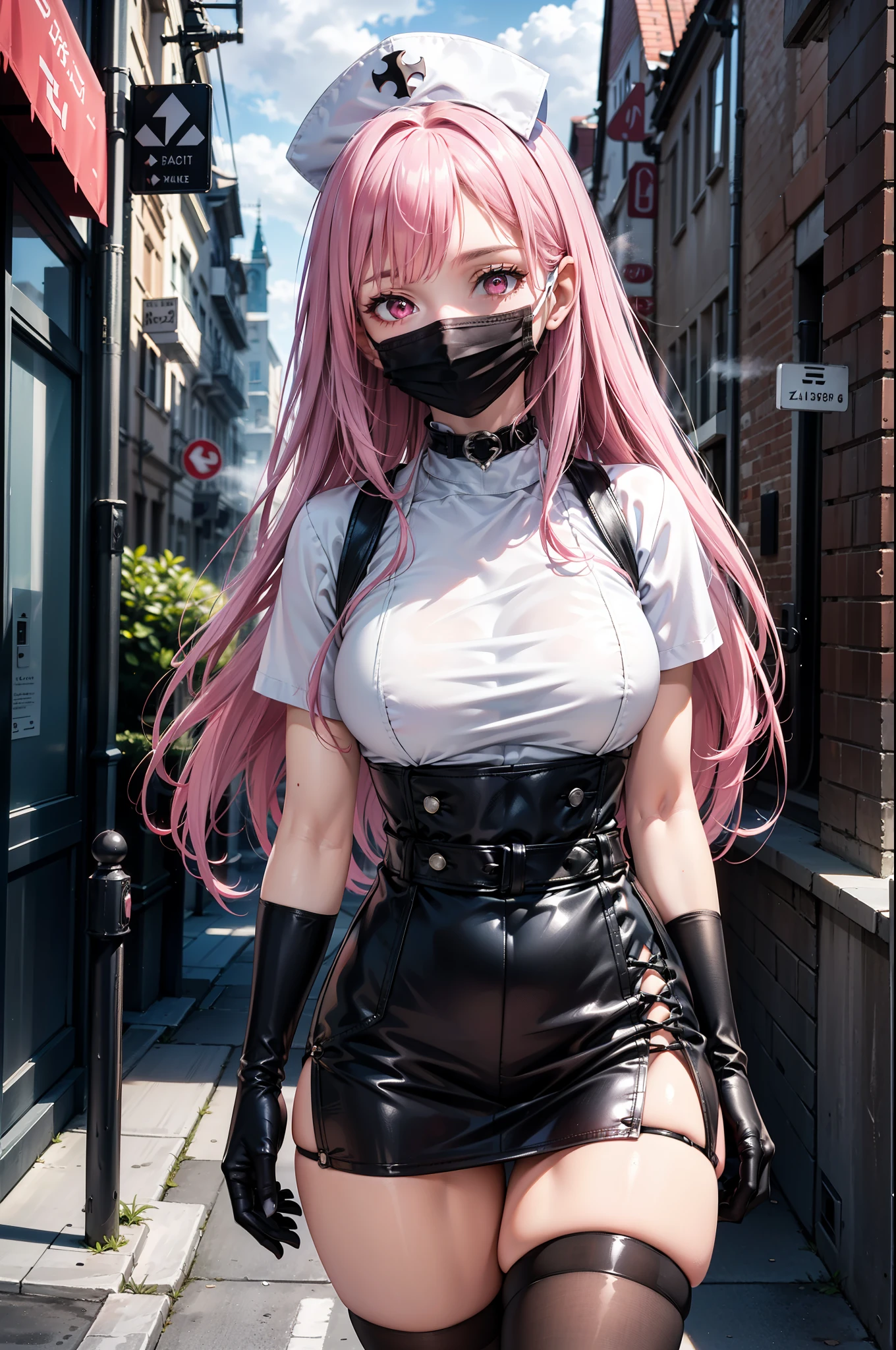 Ultra-realistic 8K CG, Perfect Face, Impeccable, Master Parts, One girl, Street Corner Background,Put your arms behind your back, (shibari:1.21), Colored Hair, Long Hair, alone, Get out with a pencil, Ruler,BDSM,(Embarrassing:1.21),(Circular muzzle, Open mouthed gag:1.1), blush, Drooling,