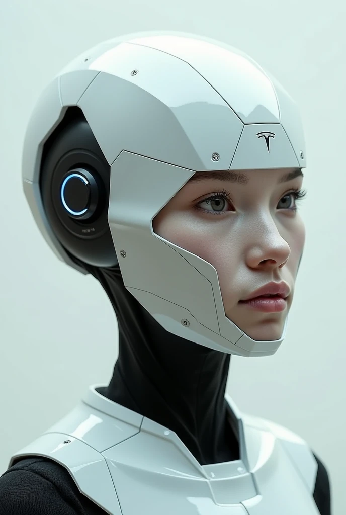 High-tech mask with a very minimalist design，(((Epoch-making minimalist design，Smooth, strongly reflective surface))),Facial expressions cannot be seen because of reflexes