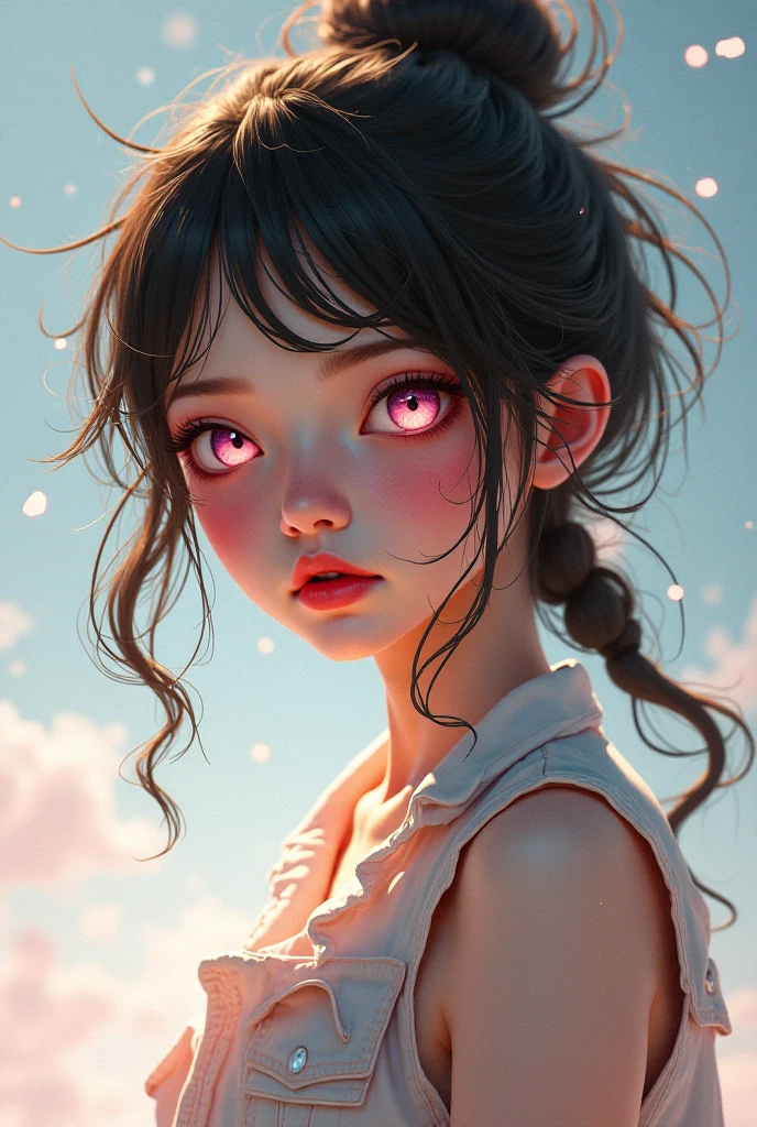 little  tribal,(((little ,small tiny body,,chibi,small))),(((6 years old))),(((1 toddler:1.4))),(baby face),(round face),(little chest),(big forhead:1.2),(beautiful big eyes:1.3),extremely detailed cute anime face,

(((flat chest))),((((long twin braids,tight braids,long braid,braided hair,long hime cut,dark hair,black hair,colored inner hair)))),(((purple_eyes:1.3))),intricate eyes,beautiful detailed eyes,symmetrical eyes,(big eyes:1.5),((((lustrous skin:1.5,tanned skin,bright skin: 1.5,skin tanned,shiny skin,very shiny skin,shiny body,Reflective skin)))),(((detailed face))),beautiful detailed lips,

(cute,kawaii,(nsfw)),🦄,🌈,

crop top, shorts, choker, paint on body, choker, (red crop top), bare stomach, (red shorts),

dynamic pose,looking at viewer,embarrassed,centered,scale to fit dimensions,Rule of thirds,

((Deep in an abandoned mine, a secret chamber glows with the magical light of gems, creating a halo of mystery around the girl)),scenery,extremely scenery,

(Glossy Egyptian ornaments),highres,sharp focus,(ultra detailed,extremely detailed),(photorealistic artwork:1.37),(extremely detailed CG unity 8k wallpaper),(((vibrant colors,vibrant theme))),(intricate),(masterpiece),(best quality),artistic photography,(photography taken by sldr),(intricate background),perfect rendered face,perfect face details,realistic face,photo realistic,((intricate detail)),(((realism))),
