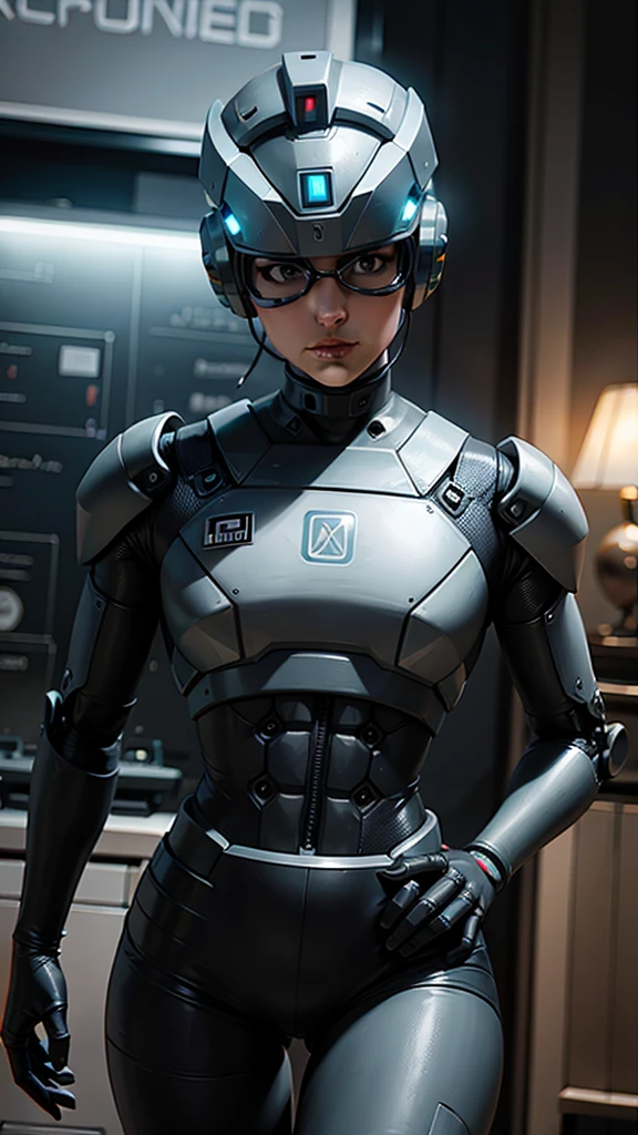 1girl, (solo), (nice hands), (nice face and eyes), short hair, black hair, brown eyes, black bodysuit, facial mark, mechanical arms, cyberpunk, red facepaint, android, gally, city, blue sky, science fiction, looking at camera, close up, from waist, (best quality, high quality:1.2), (masterpiece:1.1), (detailed), photorealism, photorealistic, 8k, hdr, cinematic lighting, cinematic bloom, sharp focus, lens flare, ray tracing, reflections, sharp focus
