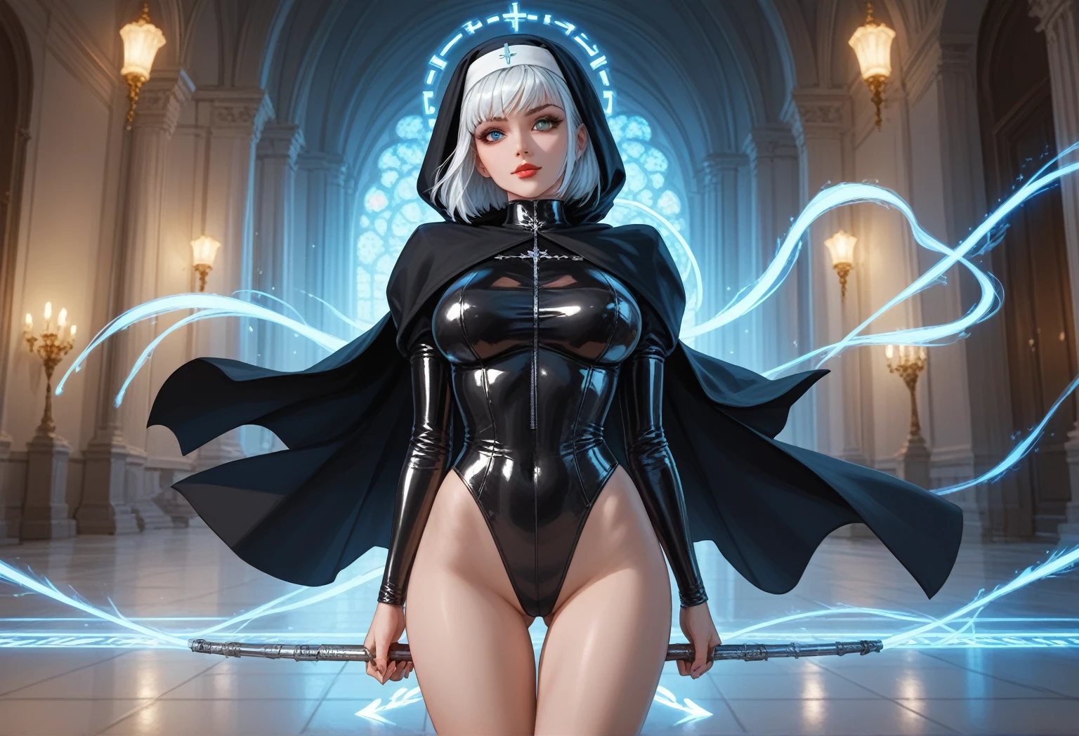 (((devilish smile))), (((melhor qualidade: 1.4))), (((full metal))), (((DuneWalker))), (((post-apocalypse))), (Unbeatable masterpiece), (hiper HD),(CG 8k hiper-realista), 1Garota armada em um mundo futurista, (((dunewalker))), (((white Bob haircut style))), Coronel Motoko, modern clothes with macrostructure composing her slender body with perfect proportions, hexagonal patterns, cabelo colorido, cyberpunk de atitude, pose ativa, mecanismos vivos, fundo parede grafitada, (((Teen girl))), (((melhor qualidade: 1.4))), (((short haircut))), (Unbeatable masterpiece), (hiper HD),(CG 8k hiper-realista), (((seios grandes))), (((hiper feminina))), sexy girl, black tattoo,(cabelo de cor escura) ((( corpo))), (((1 garota))), garota tatuada de 25 anos com corpo perfeito,,Rosto lindo e bem cuidado,muscular corpo:1.2,solid color detailed jacket, (Head to thigh photos), Equipamento complexo, verde escuro,long pants,Tight clothes are dark,With white stars and off-white stripes,,,,,Armor Metal Electronic Parts, Tatuagens de veneno ) INFO, garota, (((Sozinho))), pirralha Violento, (((14 anos))), sexy, pose de atitude, obra de arte, post-apocalypse, (((manga style))), Bounty Hunter, Violento, Manic, cara de mau, corpo esguio, magra mas forte, corpo perfeito, roupa moderna, Advanced technology, Pleated mini skirt with checkered pattern in red and black, jaqueta tipo gola de pele, sleeves with vertical striped pattern, fundo neutro, (( tiro de vaqueiro )). visual intrincado