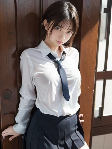 hight resolution、high-level image quality、Real live-action、(8K, top-quality, masterpiece:1.2), (realisitic, Photorealsitic:1.37), ultra-detailliert, 1 girl in、18 year old adult beauty、White lace panties、Detailed panty patterns、panties focus、Tiny panties、full body Esbian, outside of house, (((Beautiful alignment and snow-white teeth)))、(Adjusted hair:1.5) Officelady, Black Office Blazer, Office Skirt, (panthyhose: 1.2)、(Short button-down shirt:1.2)、Button Up Color Prim、Button Down Color Prim、bura、(panthyhose:1.2)、Alpha Layer、high-heels、earring beautiful、cute little、独奏、Beautiful detailed sky、(A smile:1.15)、middlebreasts、Eyes in Beautiful Details、Business attire、(short-hair:1.2)、Floating Hair NovaFrogStyle、