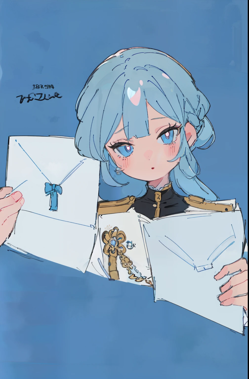 ( masterpiece, envelopes), Intricate Details , 8K, art station , Wallpaper, official art , presentation art , sharp focus,
1 girl, Watson Amelia,
Officer A,