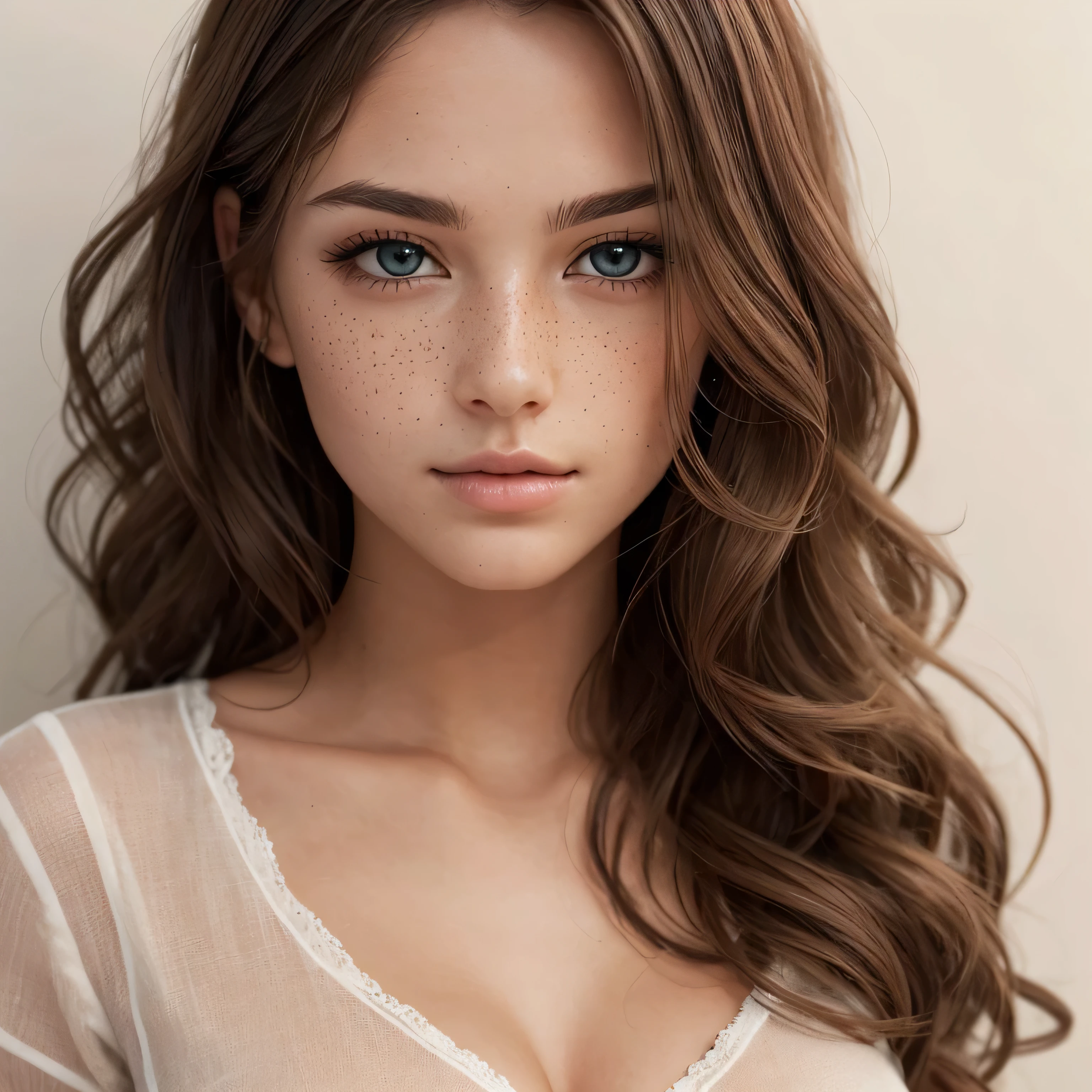 (masterpiece, best quality:1.2), Italian model eleonora pavinato, moodl eleonora pavinato, extreme close up,1 girl,(highly detailed skin),19-year-old girl, long straight red hair, blue eyes, wide sharp beautiful eyes, thin body, big breast: 1.5, fair skin, small smile