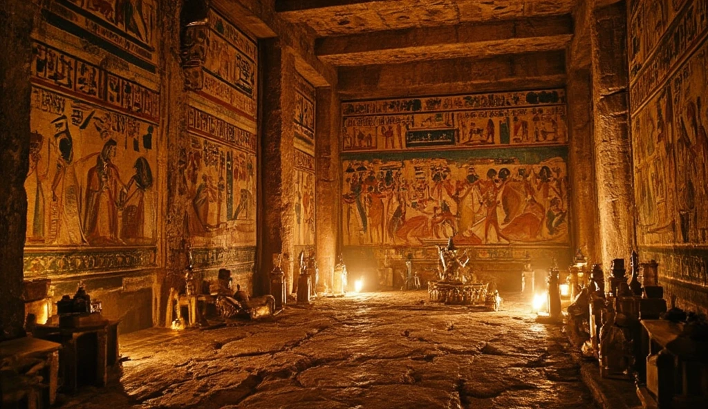 In a dimly lit cave、The murals depict the appearance of ancient people, more clearly.、It feels older、
More realistic、1900s