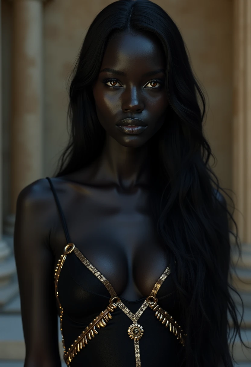 Dark-skinned black witch
