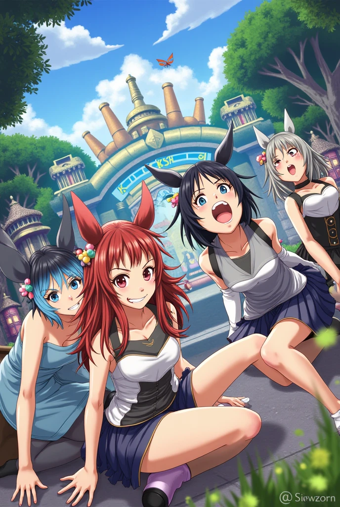 =sunset,=looking at breasts,=headwear request,=cat costume,=full body //,, masterpiece, best quality, high quality,