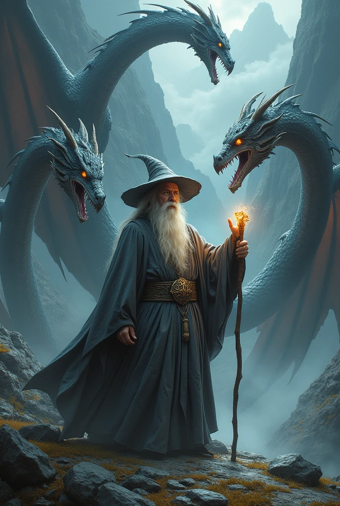 The Dark Dragon and the Wizard Man