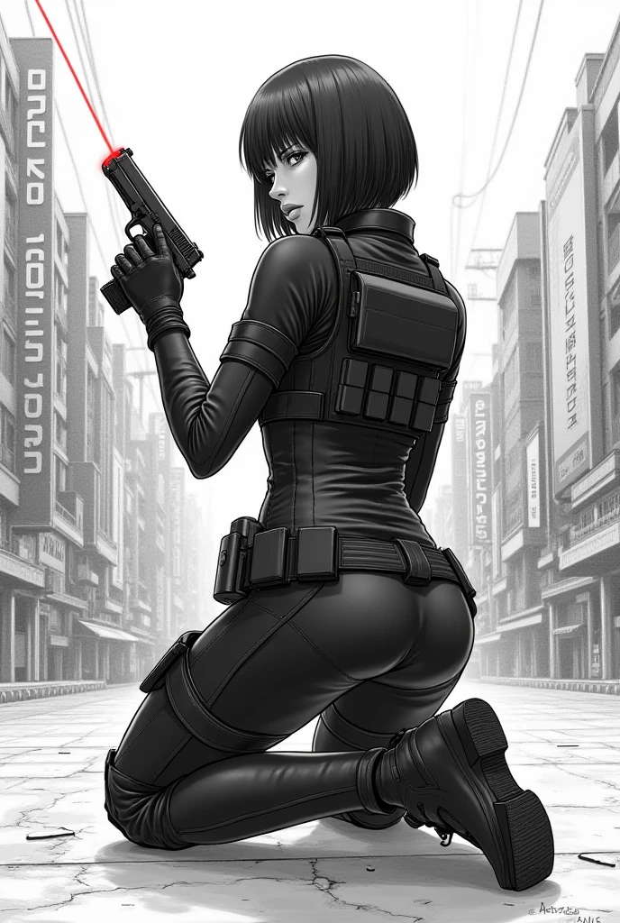 Highest quality, masterpiece, photograph, 4K, photographrealistic, Very detailed,
Girl riding a bicycle, Techwear, Cyberpunk City, alone, Futuristic, Huge moon in the background, Black and White, toriyama akira, close,
