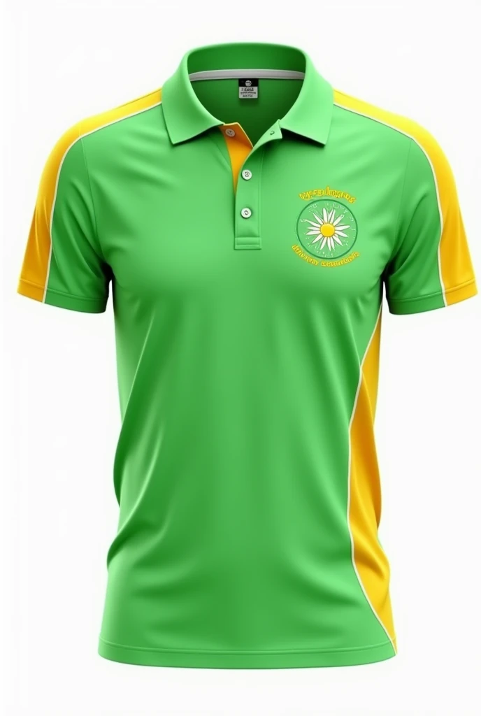 logo cricket shirt in green colour with Pakistan cricket team logo for cricket academy of Irshad cricket academy in 4k view
