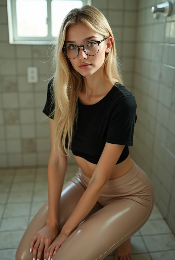 18 years. Russian. skinny. medium chest. naked. very wet. round glasses. spreading your legs. braids. White hair.