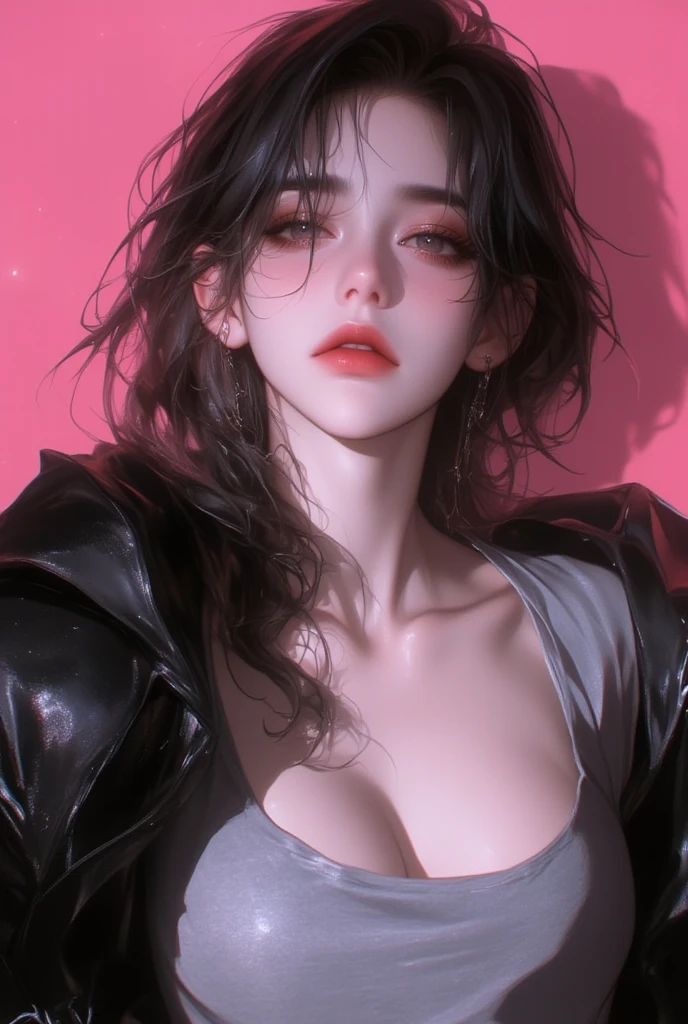 ((best quality)), ((Masterpiece)), (details:1.4), 3d, Image of a beautiful cyberpunk woman., HDR (high dynamic range), mature woman, Big breasts Long hair, red hair, future police, PBR surface, After processing, Anisotropic filtration,depth of field, Maximum clarity and clarity, multi-layered surface, perfect proportions, 8K raw files, future world, at night, Scars on the face,