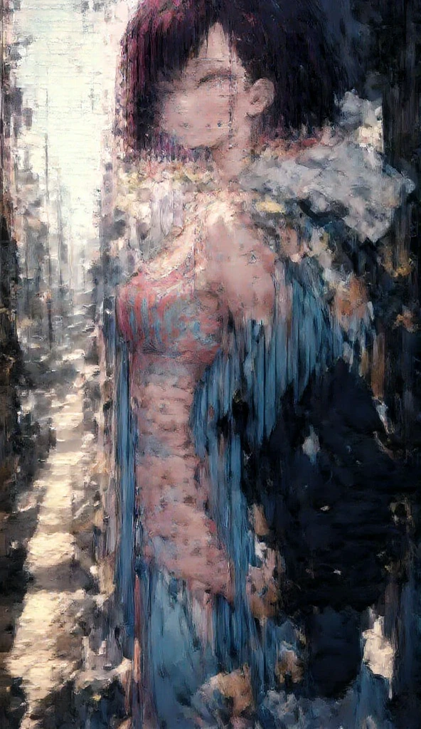 NSFW (nude) (Margery Tyrell, medium breasts, puffy nipples, strip of pubic hair) in an ancient castle