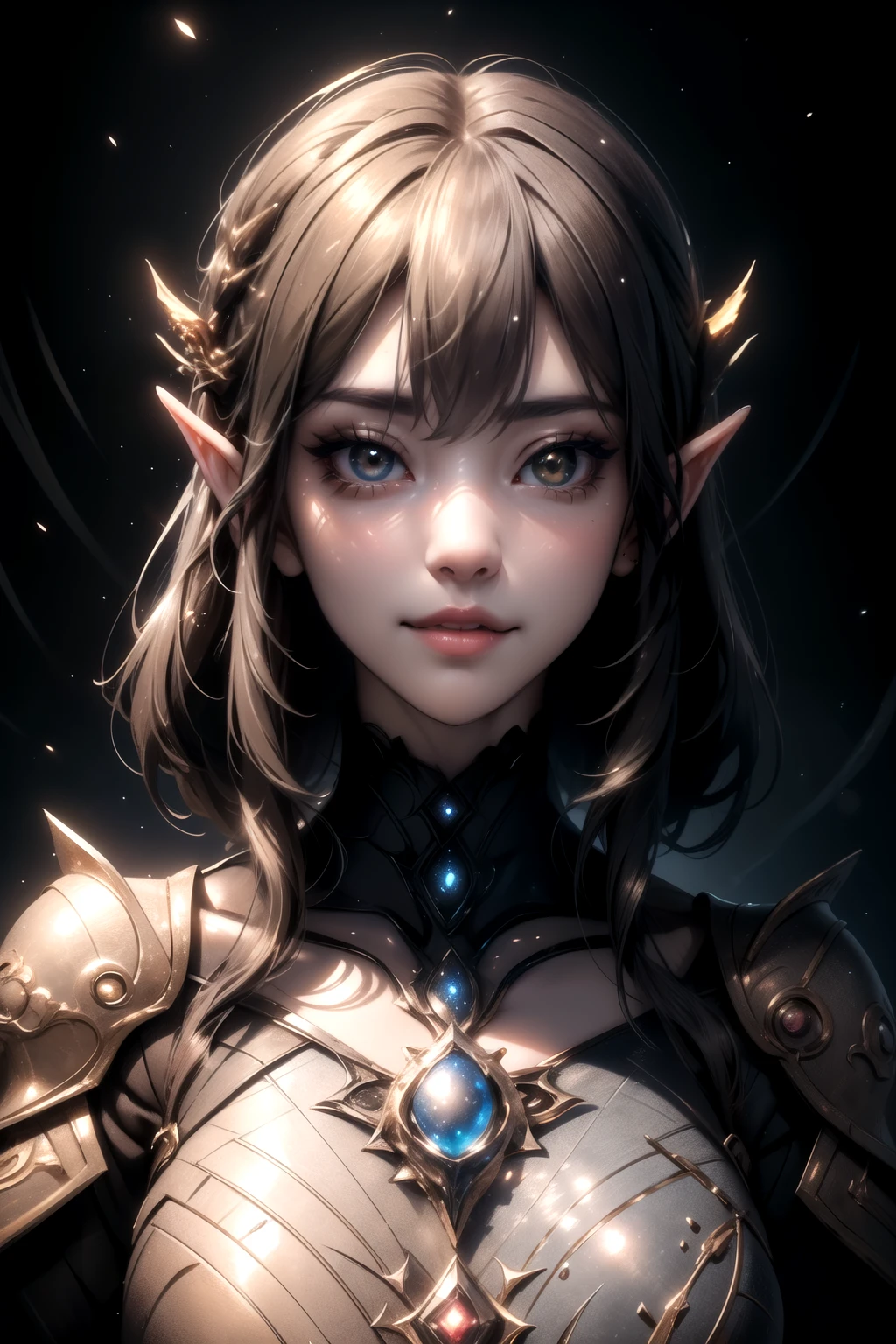 (ultra Realistic) , (illustration), (Enhance resolution), (8k), ( Extremely Detailed), ( detailed face ), Slim Body, in the dark , deep shadow, low profile, pureerosfaceace_v1, Happy smile, Winter, Mountain