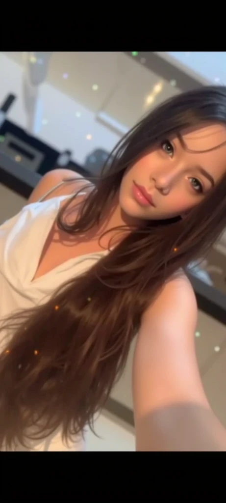 arafed woman with long brown hair and bangs posing for a picture, brown hair with bangs, brown hair and bangs, brown long hair with bangs, with full bangs, long hair with full bangs, with bangs, neat hair with bangs, brown bangs, long hair with bangs, straight bangs, straight fringe, long straight bangs, big brown fringe