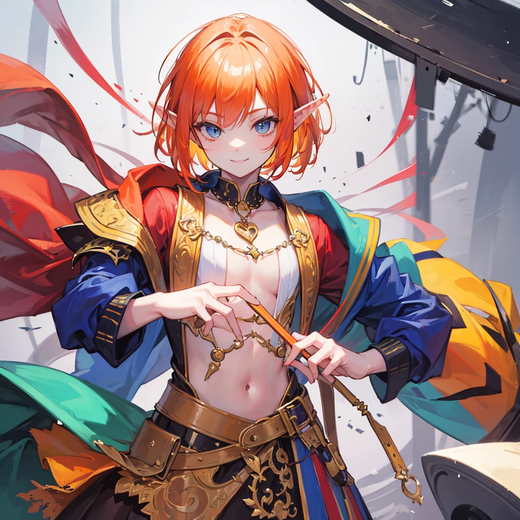panoramic, anime girl with a whole body pose and medieval fantasy clothes, anime style, short red hair with long bob cut and bangs, stand up, perfect anatomy, centered, approaching perfection, dynamic, highly detailed, artstation, concept art, smooth, sharp focus, illustration, art by Kim Jung gi, Artgerm, Carne Griffiths and Wadim Kashin, Sasha Yakovleva, loish, jeremy mann, full body shot, character sheet, lightningwave, Beautiful anime watercolor painting , detailed symmetric hazel eyes with circular iris, style of artists like Russ Mills, Sakimichan, Wlop, Loish, Artgerm, Darek Zabrocki, and Jean-Baptiste Monge noah bradley. trending on artstation, 8k, masterpiece, graffiti paint, fine detail, full of color, intricate detail, golden ratio illustration, cinematic ilumination, fantasy forest environment background, scythe in hand