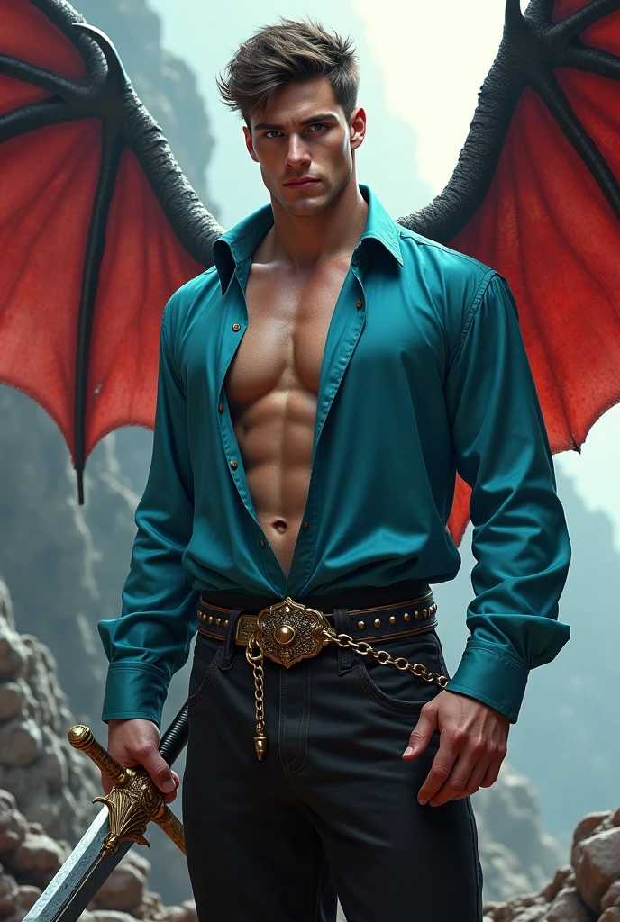 Man with dragon 