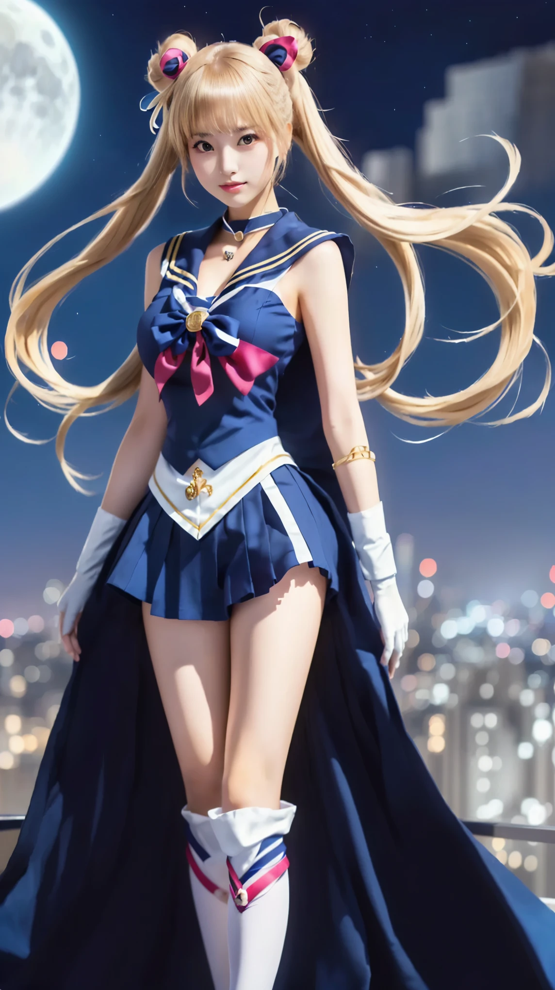 a girl walking on a anime event wearing a cute cosplay of sailor moon,she is happy,there are other cosplayers there,High-definition,Real-time rendering,Color harmony,
High dynamic range (HDR),
PBR (Physically Based Rendering),HD,
8K,Cinematic lighting,Anime
Manga