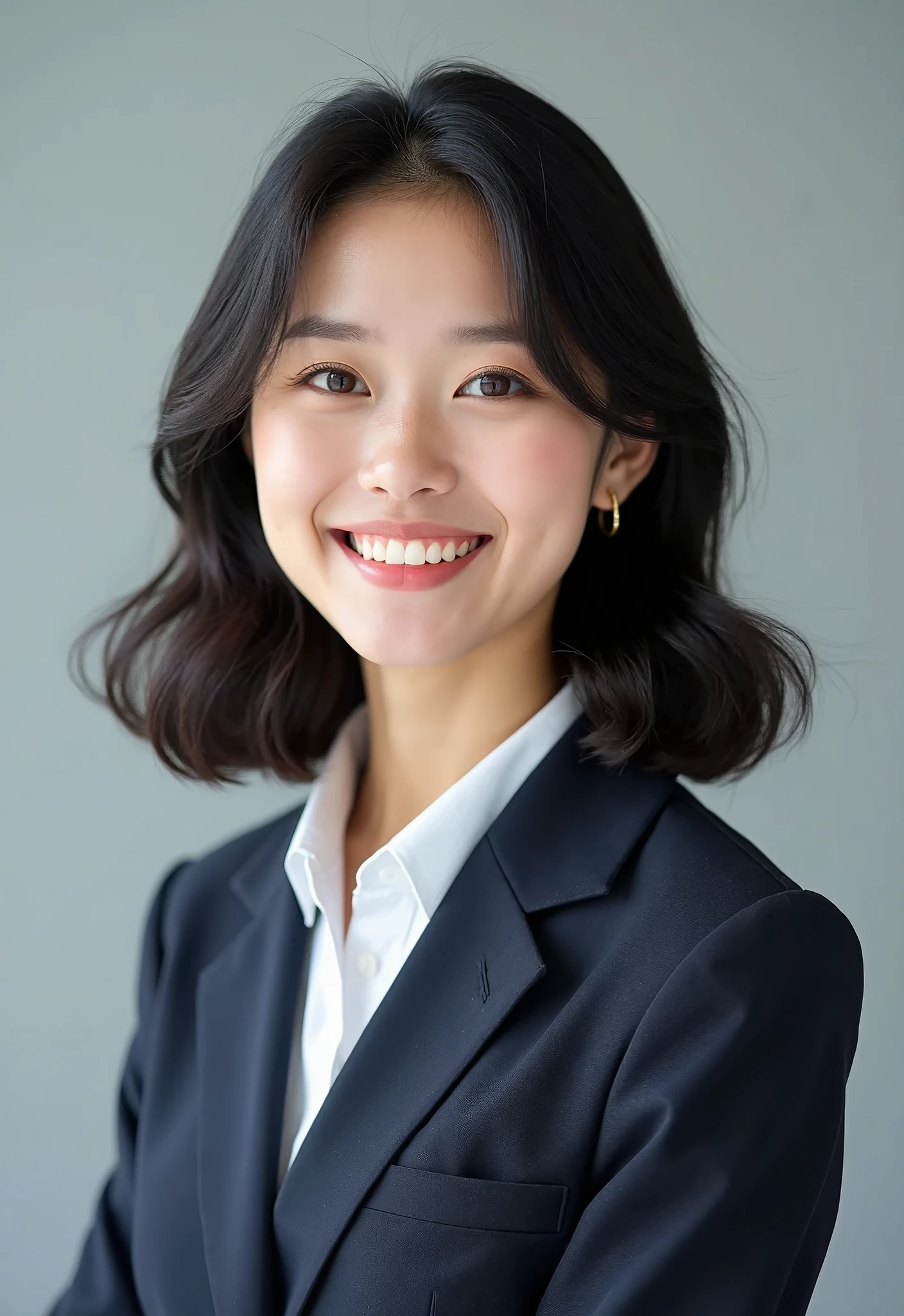 ((8k, RAW Photos, Highest quality, masterpiece), High Resolution RAW Color Photo Professional Close-up Photo, (Realistic, Photorealism: 1.37), (Highest quality), (Best Shadow), (Best illustrations), clavicle ((big)), ((erotic, sexy, Ultra-high resolution, 高画質CG統合8k壁紙, Physically Based Rendering, Cinema Lighting), (aegyo sal:1), 18-year-old girl, (Navy blue blazer, ribbon, socks, High School Uniform: 1.2), High school classroom, Beautiful details in the eyes, Light on the face, ((Full Body Shot: 1.2)), Particularly strong light, (Upward glance, Grinning smile:1.2),Glowing Skin, (((Black Hair, Bob Hair:1.2))), ( Thick thighs), Urzan-6500-v1.1:0.2, shy, (flash:1.2), Browsing Caution , (Puffy), ((Seductive posture: 1.2, Charm: 1.2)), (Idol), (sitting at a desk in the classroom: 1.2)), ((Excellent anatomy: 1.2)), ((Bright and refreshing classrooms, The background is blurred: 1.2)), Perfect Face, Cute Face, (High angle shot:1.2)
