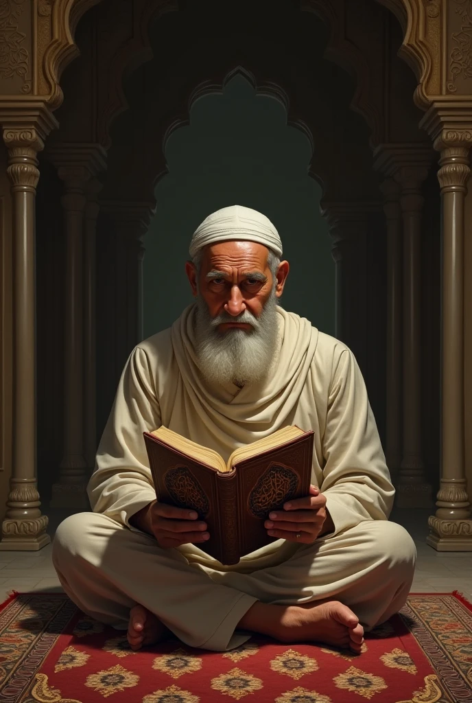 এক লোক কোরআন তেলাওয়াত করে