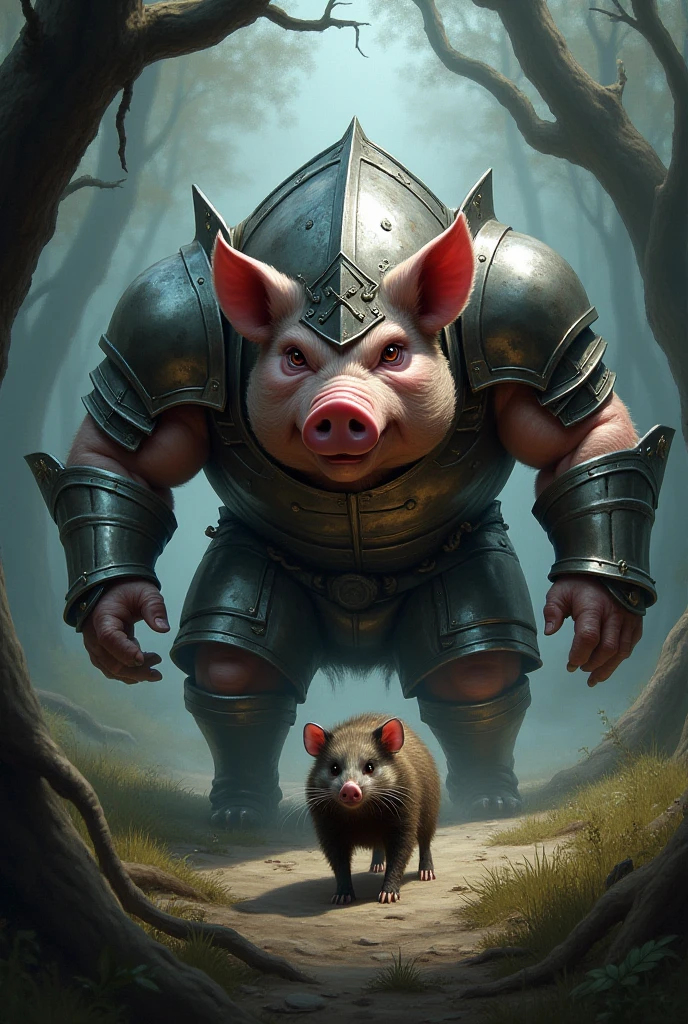 Always a piglet, half-body, fully armed --auto --s2