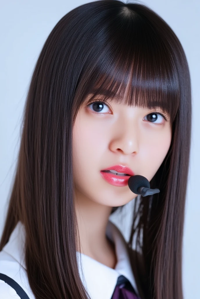 The cutest gravure idol pose in the world、Perfect proportions、Large Breasts, valley, cute、((18-year-old female:1.2))、Young and adorable Japanese face,Official Art,Highly detailed CG Unity 8k wallpaper,(masterpiece:1.0),(highest quality:1.0), 超A high resolution,4k,Very detailed, photo shoot, 8K, nffsw, High resolution, Kodak Portrait 400, Film Grain, Lens Flare Glow,高いest quality,8K,nffsw:1.2),Portrait Shot,8K、Show Viewer、Hands tied in chains、Engraved clothes