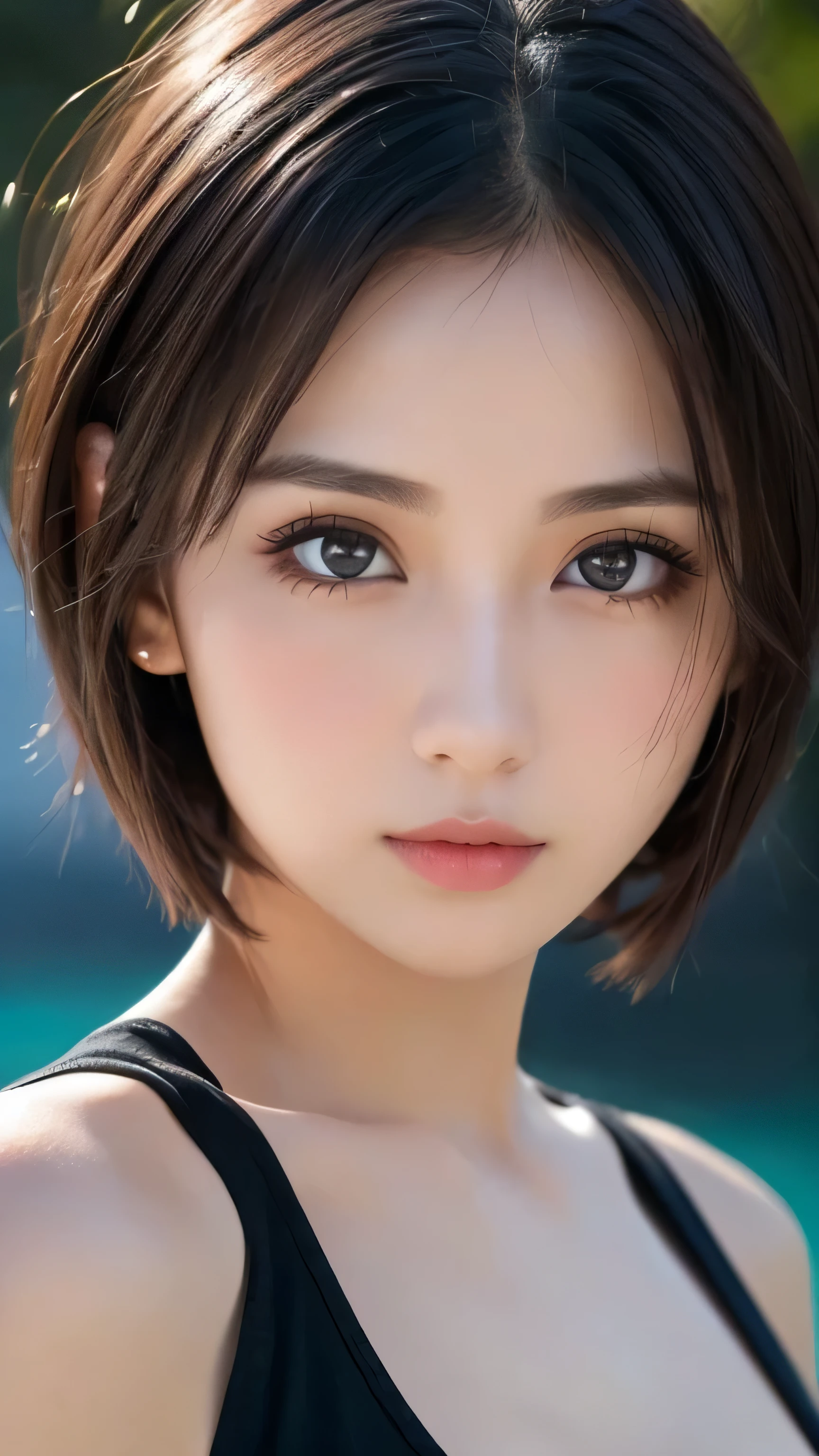 1 female, Ultra detailed face、Detailed lips、Fine grain、double eyelid、(short hair), Big Breasts, Perfect Face, Perfect Image Realism, ((The background is an amusement park)), ((night, It's getting a little dark)), Give the girl a light, Cowboy Shot, Detailed Background, ((Hyperrealism))、(Realistic:1.4)、Maximum resolution 8K, (masterpiece), Very detailed, Professional, Wear a skirt, My hair is a little brown, ((Cute Japanese)), Big smile, Highest quality, masterpiece, Ultra-high resolution, (Realistic:1.4), One girl, Smiling Eyes, (Urzan-6500-v1.1:1.0), Brown Hair, Iris, 24-years-old, Beautiful woman, actress, nightになって少し寒くなってきた, ((Wear a long-sleeved T-shirt:1.4)), ((Casual clothing:1.4)), Upper body from the knee up