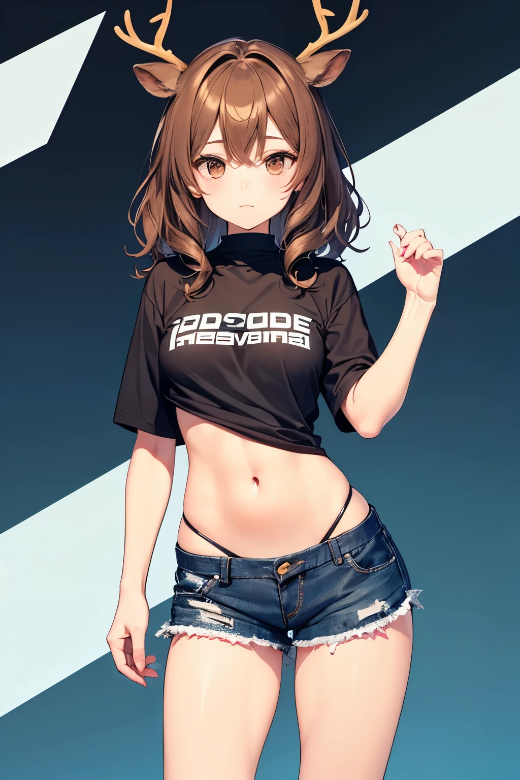 ((perfect anatomy:1.5,realistic:1.4,RAW Photography:1.4,masterpiece、highest quality、Ultra - High resolution、High resolution、Highly detailed CG、8K)),cowboy shot,1 female,solo,dancer,18-year-old、High school girl beautiful girl,Japanese,((beautiful detailed face and eyes:1.3,big gorgeous eyes:1.4,gray eyes)),dark brown hair,short bob hair,bangs,medium breasts,slender body,small head:1.3,skinny,(oily skin,gleaming skin,shiny skin、sweat:1.3),(white t-shirt、crop top、leather collar、navel、pleated mini skirt、white panties、bare legs),sneaker shoes,squatting,spread legs,((love juice:1.6)),stage、Tokyo、