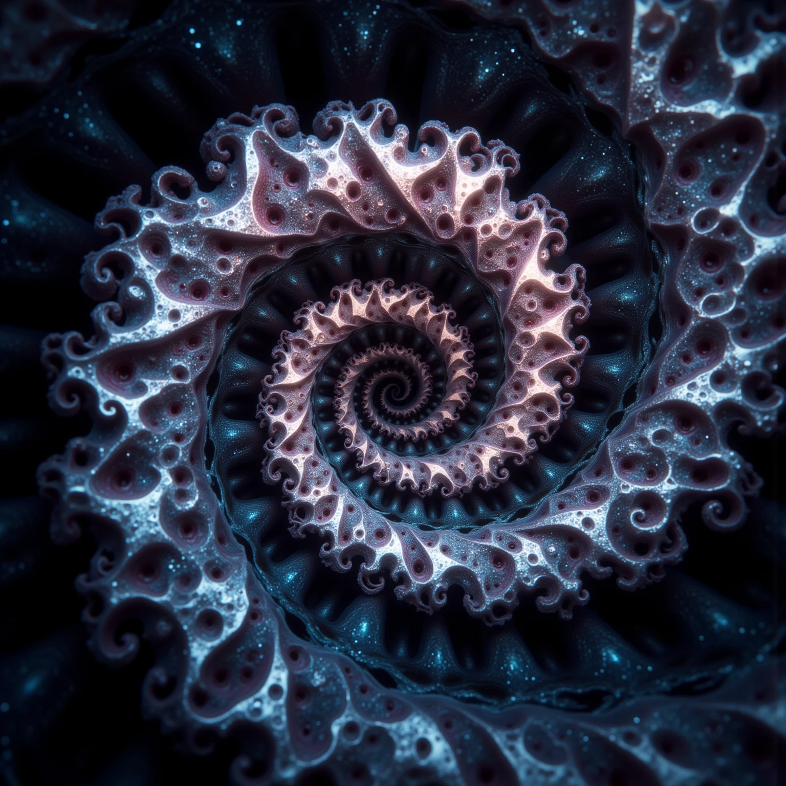 Create a 3d masterpiece  from this swirling spiral image. Depth of field, UHDR,  Give some realistic sunstance and texture to go with the colors in a way that will make thebimage appearvto come right off the screen at the viewer. Attention to detailbon the creation of the substance and texture. Fractal Geometry should build up the patterns that could be used for texturevand to decorate the ends of the arms of the spirals. Make everything pop with realistic looking features and professional level quality artwork. Highers, Cinematic photography, cinematic portrait, cinematic lighting, portrait photography, hyperrealism, ultra detailed images, award winning, God rays, backlighting with depth of field and realism a priority. Icon style imagery. Iconic features to the extreme. Dramatic cinematography, 8k, ultra-fine painting, sharp focus and clean clear ink highlighted artwork. Photorealistic and third demintonal work. Awe inspiring, stunning,beautiful,iconic,masterpiece.