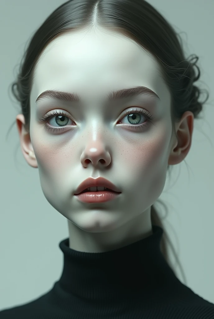 A girl with no eyebrows - SeaArt AI